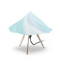 Lampada da tavolo-Moustache-CHANTILLY - Lampe à poser Bois & Bleu H28cm | Lamp